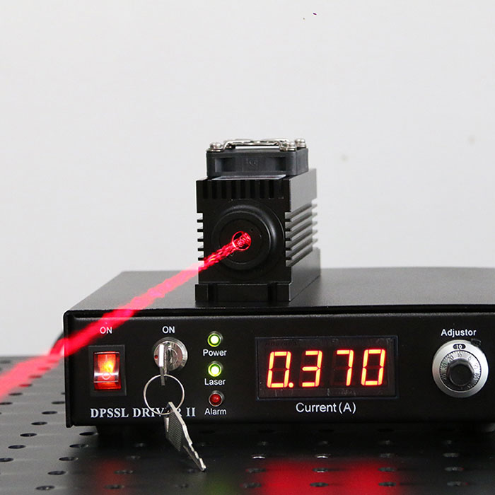 632nm±0.1nm 100mW 빨간색 반도체 레이저 전원 공급 장치 포함